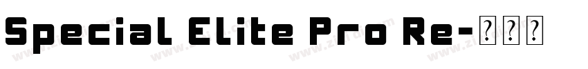 Special Elite Pro Re字体转换